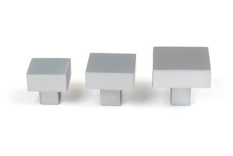 From The Anvil - Satin Chrome Albers Cabinet Knob - 35mm | Sku. 50721 | Trade Door Handles.