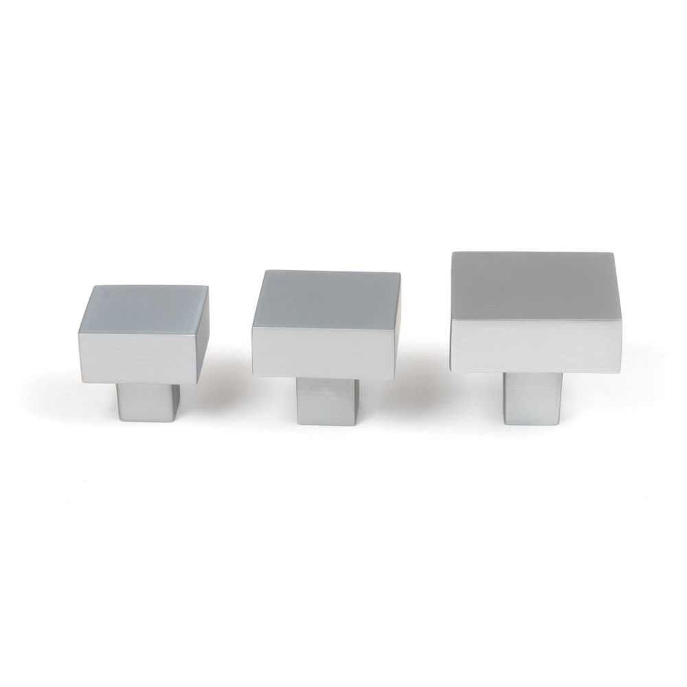 From The Anvil - Satin Chrome Albers Cabinet Knob - 35mm | Sku. 50721 | Trade Door Handles.