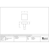 From The Anvil - Satin Chrome Albers Cabinet Knob - 35mm | Sku. 50721 | Trade Door Handles.