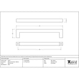 From The Anvil - Satin Chrome Albers Pull Handle - Medium | Sku. 50724 | Trade Door Handles.