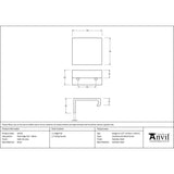 From The Anvil - Satin Chrome 50mm Plain Edge Pull | Sku. 50726 | Trade Door Handles.