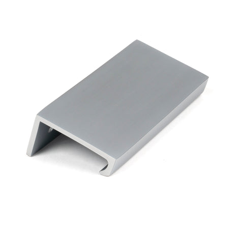 From The Anvil - Satin Chrome 100mm Plain Edge Pull | Sku. 50727 | Trade Door Handles.