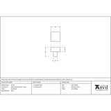 From The Anvil - Matt Black Albers Cabinet Knob - 25mm | Sku. 50732 | Trade Door Handles.