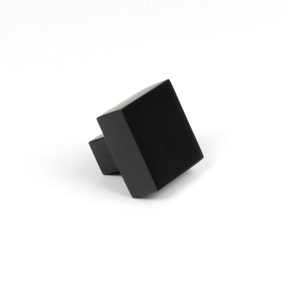 From The Anvil - Matt Black Albers Cabinet Knob - 30mm | Sku. 50733 | Trade Door Handles.