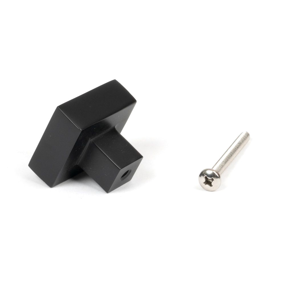 From The Anvil - Matt Black Albers Cabinet Knob - 30mm | Sku. 50733 | Trade Door Handles.