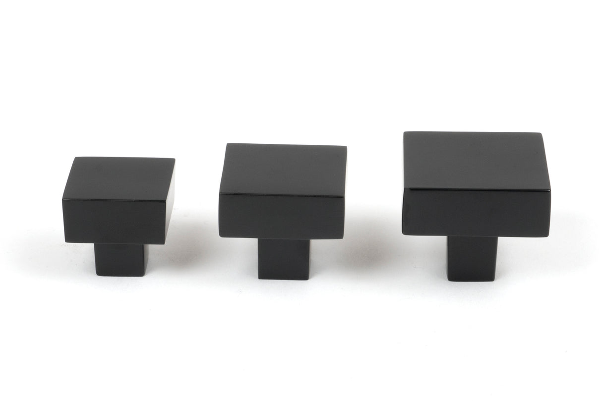 From The Anvil - Matt Black Albers Cabinet Knob - 30mm | Sku. 50733 | Trade Door Handles.