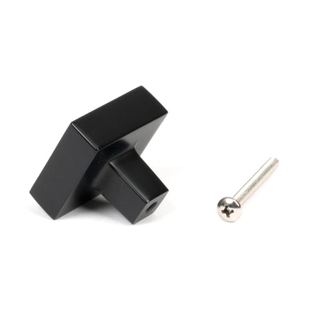 From The Anvil - Matt Black Albers Cabinet Knob - 35mm | Sku. 50734 | Trade Door Handles.