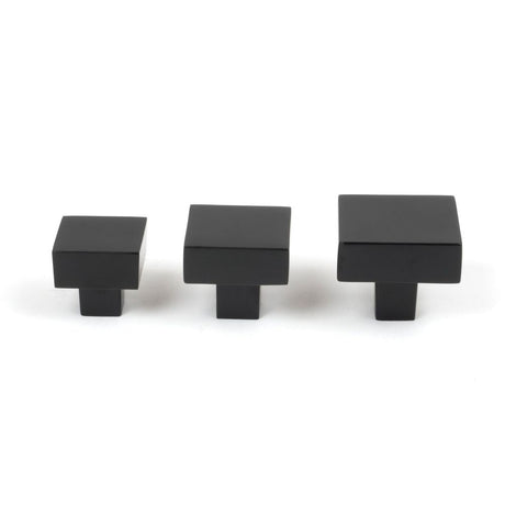 From The Anvil - Matt Black Albers Cabinet Knob - 35mm | Sku. 50734 | Trade Door Handles.