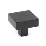 From The Anvil - Matt Black Albers Cabinet Knob - 35mm | Sku. 50734 | Trade Door Handles.