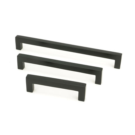 From The Anvil - Matt Black Albers Pull Handle - Medium | Sku. 50737 | Trade Door Handles.