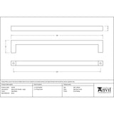 From The Anvil - Matt Black Albers Pull Handle - Large | Sku. 50738 | Trade Door Handles.