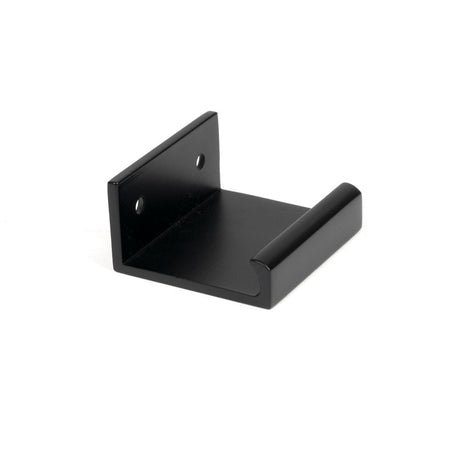 From The Anvil - Matt Black 50mm Plain Edge Pull | Sku. 50739 | Trade Door Handles.
