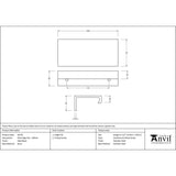 From The Anvil - Matt Black 100mm Plain Edge Pull | Sku. 50740 | Trade Door Handles.