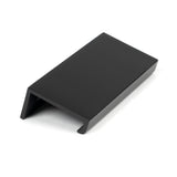 From The Anvil - Matt Black 100mm Plain Edge Pull | Sku. 50740 | Trade Door Handles.