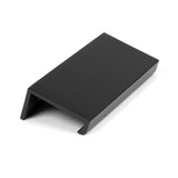 From The Anvil - Matt Black 100mm Plain Edge Pull | Sku. 50740 | Trade Door Handles.