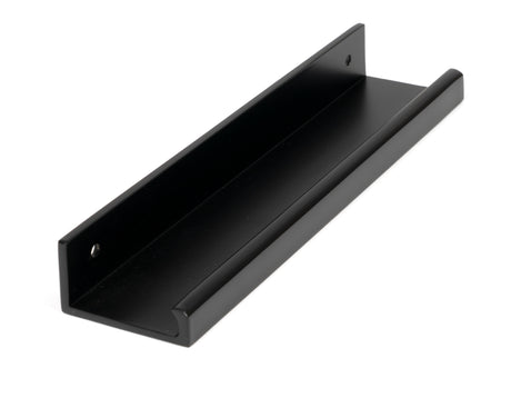 From The Anvil - Matt Black 200mm Plain Edge Pull | Sku. 50741 | Trade Door Handles.
