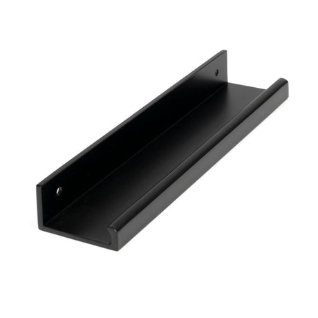 From The Anvil - Matt Black 200mm Plain Edge Pull | Sku. 50741 | Trade Door Handles.