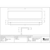 From The Anvil - Matt Black 200mm Plain Edge Pull | Sku. 50741 | Trade Door Handles.