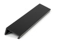 From The Anvil - Matt Black 200mm Plain Edge Pull | Sku. 50741 | Trade Door Handles.