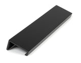 From The Anvil - Matt Black 200mm Plain Edge Pull | Sku. 50741 | Trade Door Handles.