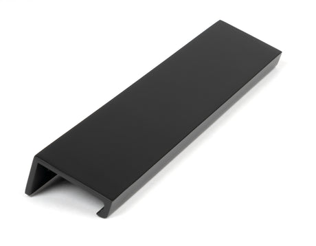 From The Anvil - Matt Black 200mm Plain Edge Pull | Sku. 50741 | Trade Door Handles.