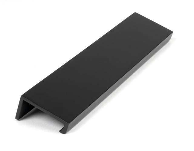 From The Anvil - Matt Black 200mm Plain Edge Pull | Sku. 50741 | Trade Door Handles.