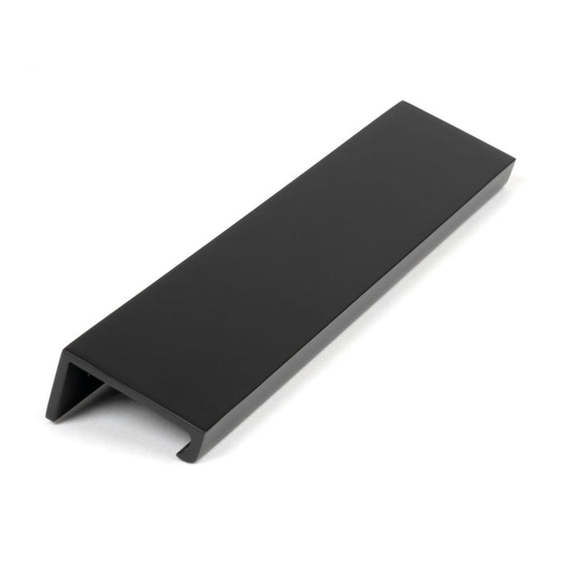 From The Anvil - Matt Black 200mm Plain Edge Pull | Sku. 50741 | Trade Door Handles.