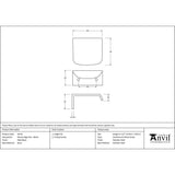 From The Anvil - Matt Black 50mm Moore Edge Pull | Sku. 50742 | Trade Door Handles.