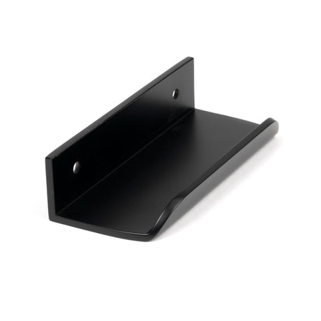 From The Anvil - Matt Black 100mm Moore Edge Pull | Sku. 50743 | Trade Door Handles.