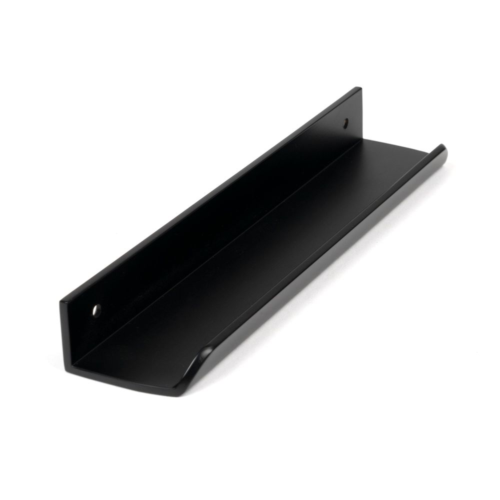 From The Anvil - Matt Black 200mm Moore Edge Pull | Sku. 50744 | Trade Door Handles.