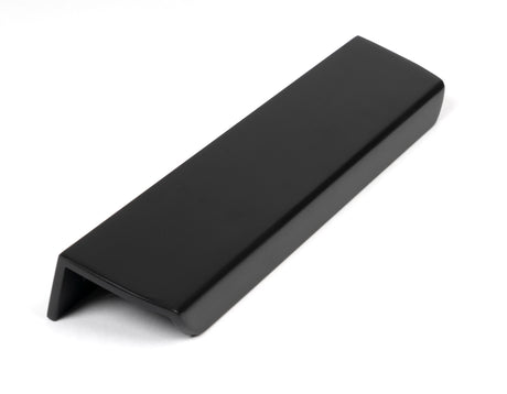 From The Anvil - Matt Black 200mm Moore Edge Pull | Sku. 50744 | Trade Door Handles.