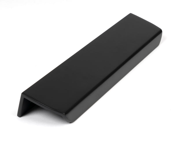From The Anvil - Matt Black 200mm Moore Edge Pull | Sku. 50744 | Trade Door Handles.