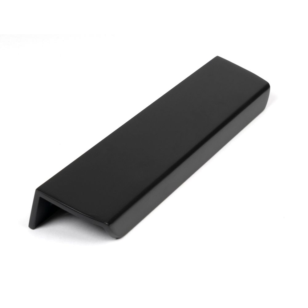 From The Anvil - Matt Black 200mm Moore Edge Pull | Sku. 50744 | Trade Door Handles.