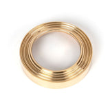 From The Anvil - Polished Brass Round Escutcheon (Beehive) | Sku. 50748 | Trade Door Handles.