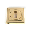From The Anvil - Polished Brass Round Escutcheon (Square) | Sku. 50749 | Trade Door Handles.