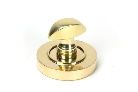 From The Anvil - Polished Brass Round Thumbturn Set (Plain) | Sku. 50750 | Trade Door Handles.