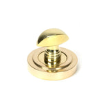 From The Anvil - Polished Brass Round Thumbturn Set (Art Deco) | Sku. 50751 | Trade Door Handles.