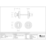 From The Anvil - Polished Brass Round Thumbturn Set (Art Deco) | Sku. 50751 | Trade Door Handles.