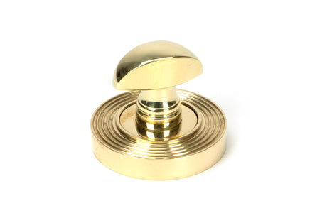 From The Anvil - Polished Brass Round Thumbturn Set (Beehive) | Sku. 50752 | Trade Door Handles.