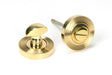 From The Anvil - Polished Brass Round Thumbturn Set (Beehive) | Sku. 50752 | Trade Door Handles.