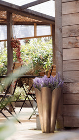 From The Anvil - Satin Marine SS (316) 30cm Flora Pot | Sku. 50754 | Trade Door Handles.