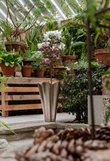 From The Anvil - Satin Marine SS (316) 30cm Flora Pot | Sku. 50754 | Trade Door Handles.