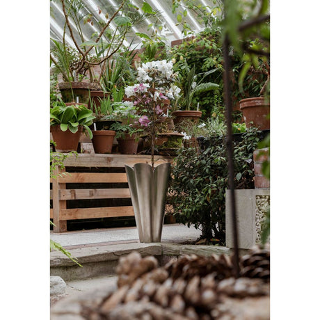 From The Anvil - Satin Marine SS (316) 30cm Flora Pot | Sku. 50754 | Trade Door Handles.