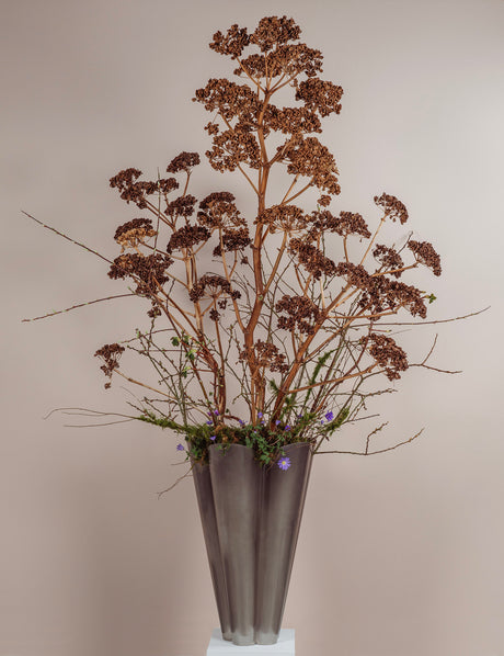 From The Anvil - Satin Marine SS (316) 40cm Flora Pot | Sku. 50755 | Trade Door Handles.