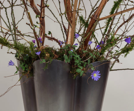 From The Anvil - Satin Marine SS (316) 40cm Flora Pot | Sku. 50755 | Trade Door Handles.