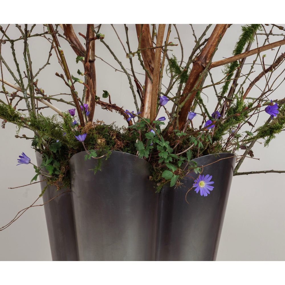 From The Anvil - Satin Marine SS (316) 40cm Flora Pot | Sku. 50755 | Trade Door Handles.