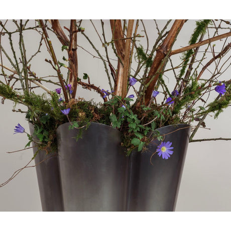 From The Anvil - Satin Marine SS (316) 40cm Flora Pot | Sku. 50755 | Trade Door Handles.