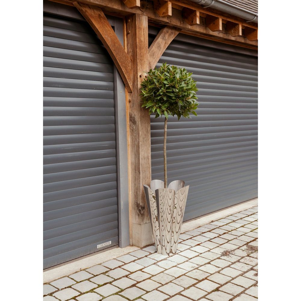 From The Anvil - Polished Marine SS (316) 40cm Flora Pot | Sku. 50757 | Trade Door Handles.