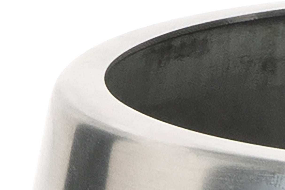 From The Anvil - Satin Marine SS (316) 12.5cm Hepworth Pot | Sku. 50758 | Trade Door Handles.