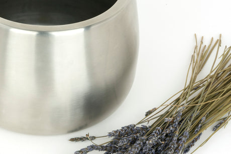 From The Anvil - Satin Marine SS (316) 12.5cm Hepworth Pot | Sku. 50758 | Trade Door Handles.